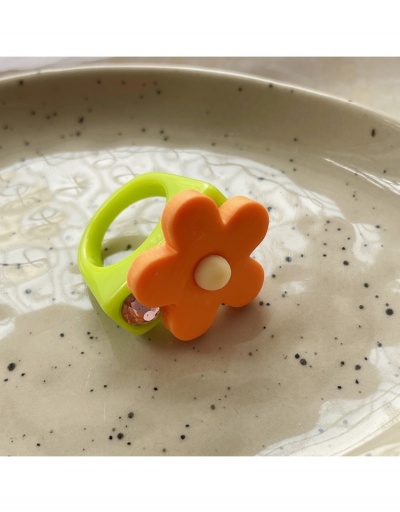 Replica  Summer Acrylic Flower Decor Ring #796391 $7.18 USD for Wholesale