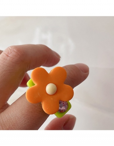 Replica  Summer Acrylic Flower Decor Ring #796391 $7.18 USD for Wholesale