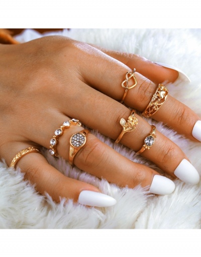  Hip Hop Geometric Rose Design Ring Sets #796398 $5.86 USD, Wholesale Fashion Ring