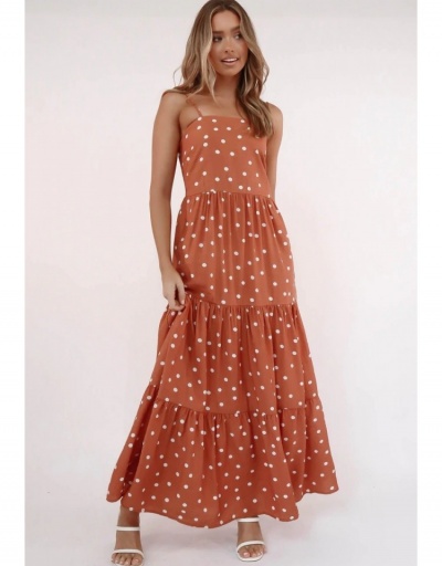  Summer Sexy Polka Dots Ruched Maxi Dress Sleeveless Boat Neck #796437 $26.49 USD, Wholesale Fashion Maxi Dresses