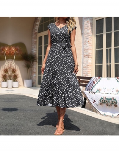 Replica  Summer Floral Sleeveless Maxi Dress Sleeveless V Neck #796466 $31.59 USD for Wholesale