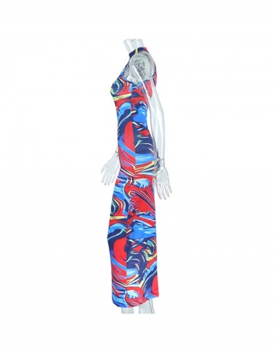 Replica Sexy Contrast Color Sleeveless Maxi Dress Sleeveless #796469 $21.17 USD for Wholesale