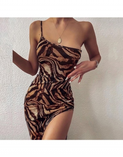 One Shoulder Slit Sexy Ladies Party Dress Sleeveless Inclined Shoulder #796497 $15.08 USD, Wholesale Fashion Maxi Dresses