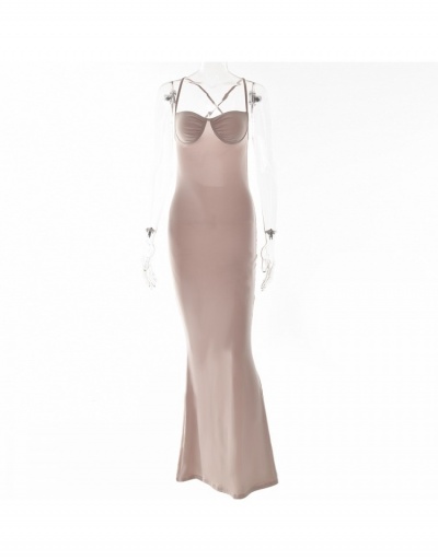 Replica  Sexy Backless Tight High Waist Maxi Dress Sleeveless Boat Neck #796498 $22.43 USD for Wholesale