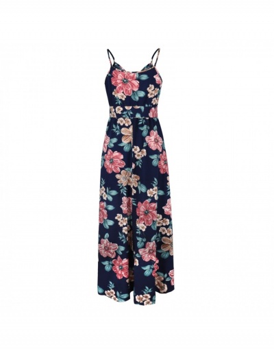 Replica  Flower Printing Sleeveless Dress For Women Sleeveless V Neck #796504 $19.50 USD for Wholesale