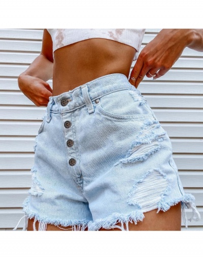 Replica  Eye Graffiti Pattern Denim Shorts For Women #796512 $28.73 USD for Wholesale