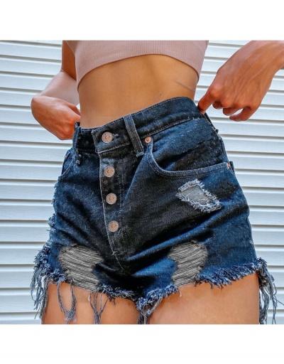 Replica  Eye Graffiti Pattern Denim Shorts For Women #796512 $28.73 USD for Wholesale