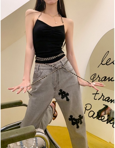 Replica  Summer Printed Straight Leg Denim Pants  #796528 $55.19 USD for Wholesale