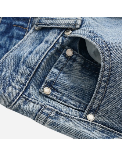 Replica Women Fashion Denim Patchwork Long Jeans  #796536 $54.60 USD for Wholesale