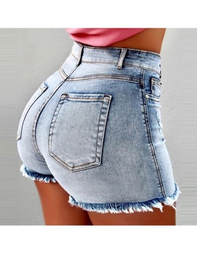  Women's Casual High Waist Denim Shorts #796553 $21.42 USD, Wholesale Fashion Jeans