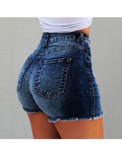 Replica  Women's Casual High Waist Denim Shorts #796553 $21.42 USD for Wholesale