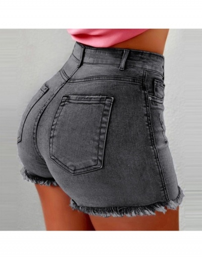 Replica  Women's Casual High Waist Denim Shorts #796553 $21.42 USD for Wholesale