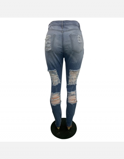 Replica Fashion Ripped Women Denim Jeans #796555 $27.10 USD for Wholesale