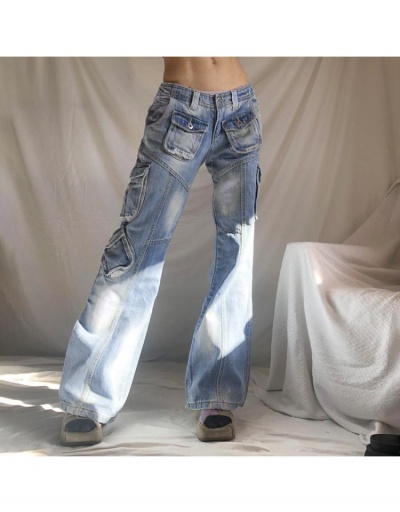  Fashion Street Low Waist Multi-Pocket Denim Jeans #796559 $43.09 USD, Wholesale Fashion Jeans