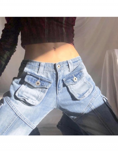 Replica  Fashion Street Low Waist Multi-Pocket Denim Jeans #796559 $43.09 USD for Wholesale