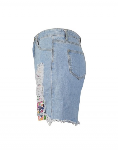 Replica Fashion Casual Denim Short Jeans For Women #796561 $24.27 USD for Wholesale