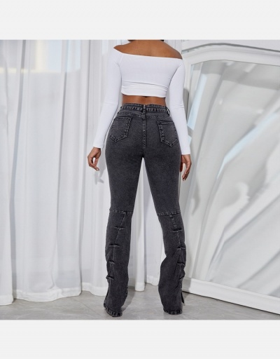 Replica Fashion Street High Waist Denim Jeans #796563 $35.17 USD for Wholesale