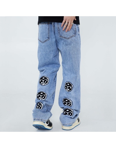 Replica  Towel Embroidered Denim Jeans For Women #796570 $58.50 USD for Wholesale