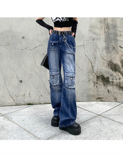 Replica  Versatile Low Waist Pockets Bootcut Jeans #796580 $35.67 USD for Wholesale