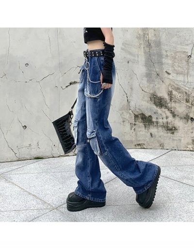 Replica  Versatile Low Waist Pockets Bootcut Jeans #796580 $35.67 USD for Wholesale