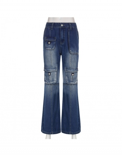 Replica  Versatile Low Waist Pockets Bootcut Jeans #796580 $35.67 USD for Wholesale