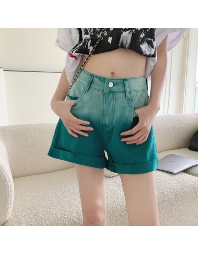  2022 Summer Fashion Gradient Women's Denim Shorts #796584 $20.61 USD, Wholesale Fashion Jeans