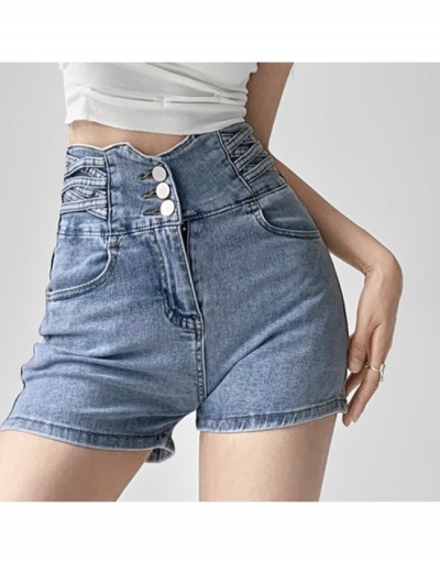 Replica  Summer Basic Style Denim Shorts For Women #796591 $41.65 USD for Wholesale