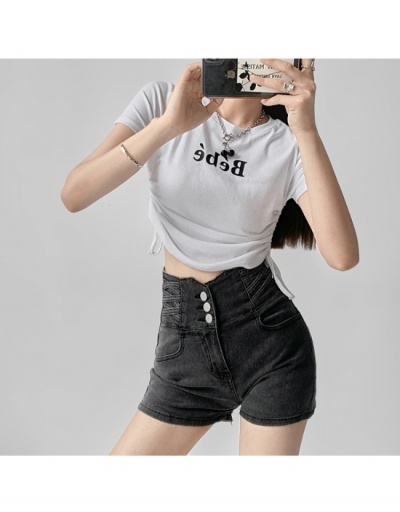 Replica  Summer Basic Style Denim Shorts For Women #796591 $41.65 USD for Wholesale