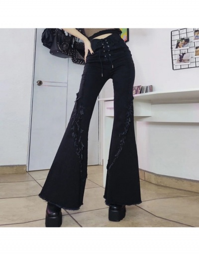 Fashion Raged Hem Denim Flare Jeans Pants #796596 $29.68 USD, Wholesale Fashion Jeans