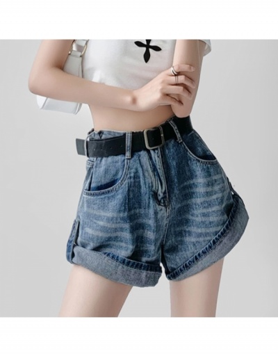 Replica  Women's Versatile High Waist Denim Shorts #796599 $53.34 USD for Wholesale