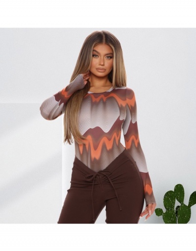 Replica  Ripple Skinny Long Sleeve Bodysuit Long Sleeve Crew Neck #796626 $19.73 USD for Wholesale