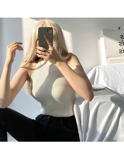 Replica  Sexy Sleeveless Knitted Crew Neck Bodysuits For Ladies Sleeveless Crew Neck #796666 $32.16 USD for Wholesale