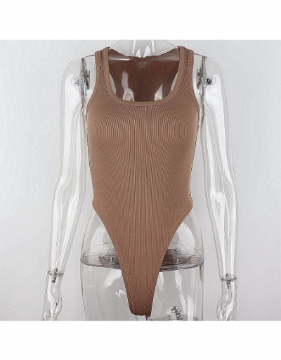 Replica  Sport U Neck Sleeveless Pure Women Bodysuit Sleeveless U Neck #796678 $14.58 USD for Wholesale