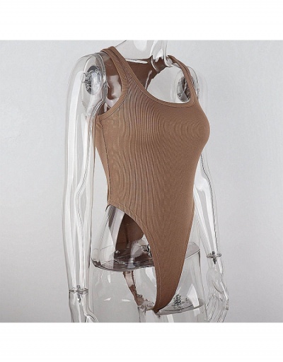 Replica  Sport U Neck Sleeveless Pure Women Bodysuit Sleeveless U Neck #796678 $14.58 USD for Wholesale