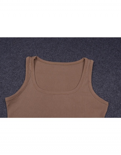 Replica  Sport U Neck Sleeveless Pure Women Bodysuit Sleeveless U Neck #796678 $14.58 USD for Wholesale