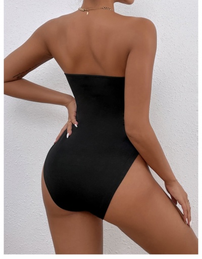 Replica  Sexy Knitting Pure Color Strapless Women's Bodysuit Sleeveless Boat Neck #796686 $13.52 USD for Wholesale