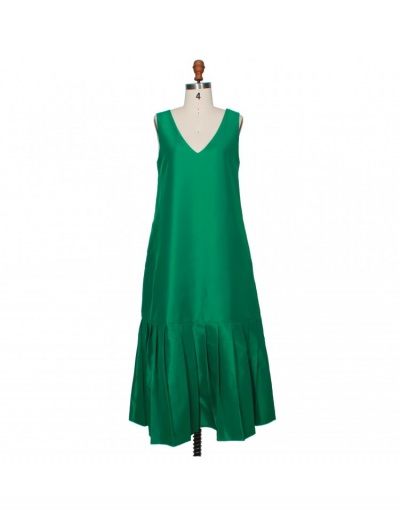 Replica Sexy Sleeveless Deep V Neck Ruffled Maxi Dress Sleeveless V Neck #796712 $52.94 USD for Wholesale