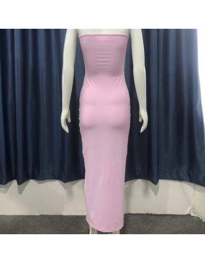 Replica  Sexy Summer Strapless Slim Fitted Maxi Dress Sleeveless Boat Neck #796727 $16.98 USD for Wholesale