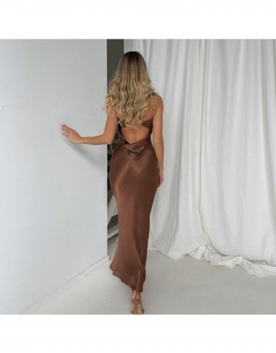 Replica  Sexy Pure Color Strapless Slim Fitted Maxi Dress Sleeveless Boat Neck #796787 $23.36 USD for Wholesale