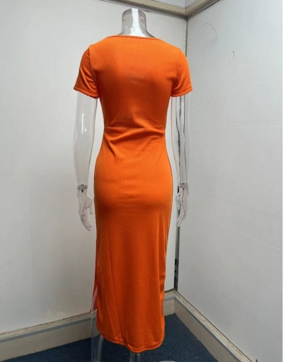 Replica  Sexy Drawstring Cutout Short Sleeve Maxi Dress Short Sleeve V Neck #796803 $24.25 USD for Wholesale