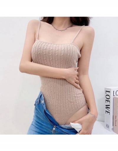 Replica  Summer Pure Color Backless Sleeveless Bodysuit For Women Sleeveless Square Neck #796867 $33.99 USD for Wholesale