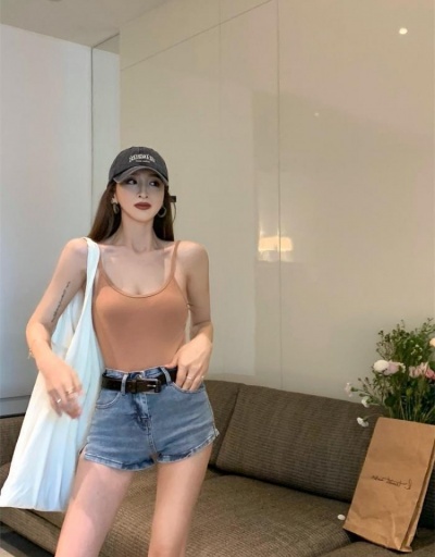 Sexy Summer Solid Backless Sleeveless Fitted Bodysuits Sleeveless U Neck #796870 $19.50 USD, Wholesale Fashion Bodysuits