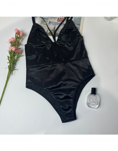 Replica Sexy Summer Sleeveless Solid Bodysuits For Women Sleeveless V Neck #796886 $16.97 USD for Wholesale