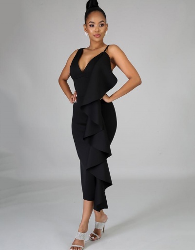 Replica Patchwork Black Sleeveless V Neck Maxi Dress Sleeveless V Neck #796920 $29.84 USD for Wholesale