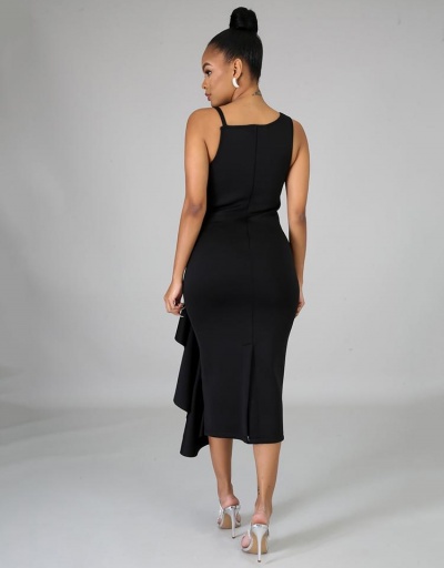 Replica Patchwork Black Sleeveless V Neck Maxi Dress Sleeveless V Neck #796920 $29.84 USD for Wholesale