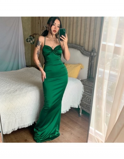 Sexy Green Spaghetti Straps Backless Maxi Dress Sleeveless Sweetheart Neck #796932 $32.63 USD, Wholesale Fashion Maxi Dresses