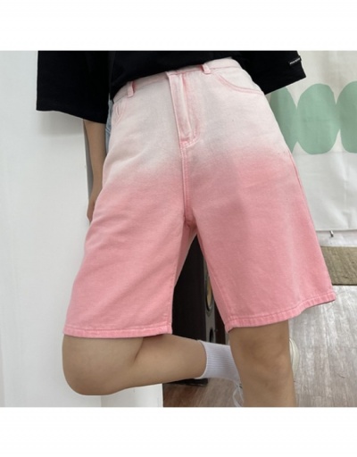 Replica  Summer Fashion Gradient Pink Women's Denim Shorts #797012 $19.50 USD for Wholesale