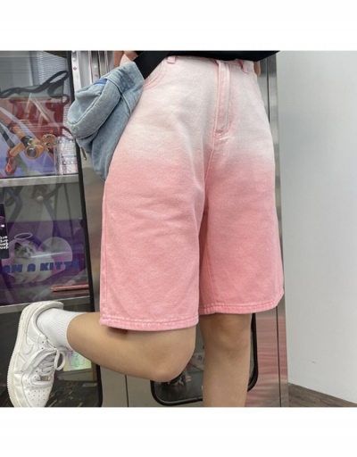 Replica  Summer Fashion Gradient Pink Women's Denim Shorts #797012 $19.50 USD for Wholesale