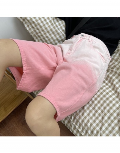 Replica  Summer Fashion Gradient Pink Women's Denim Shorts #797012 $19.50 USD for Wholesale