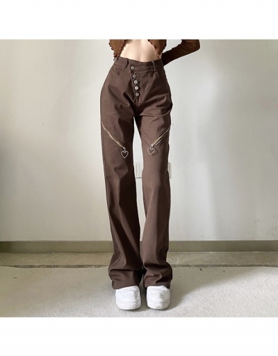 Replica  Street Fashion Pure Color Pants With Zippers #797030 $37.96 USD for Wholesale